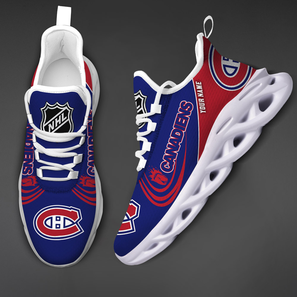Custom Name Montreal Canadiens PERSONALIZED MAX SOUL SHOES DS006 - Famjoys Custom Name Montreal Canadiens PERSONALIZED MAX SOUL SHOES DS006 - Famjoys