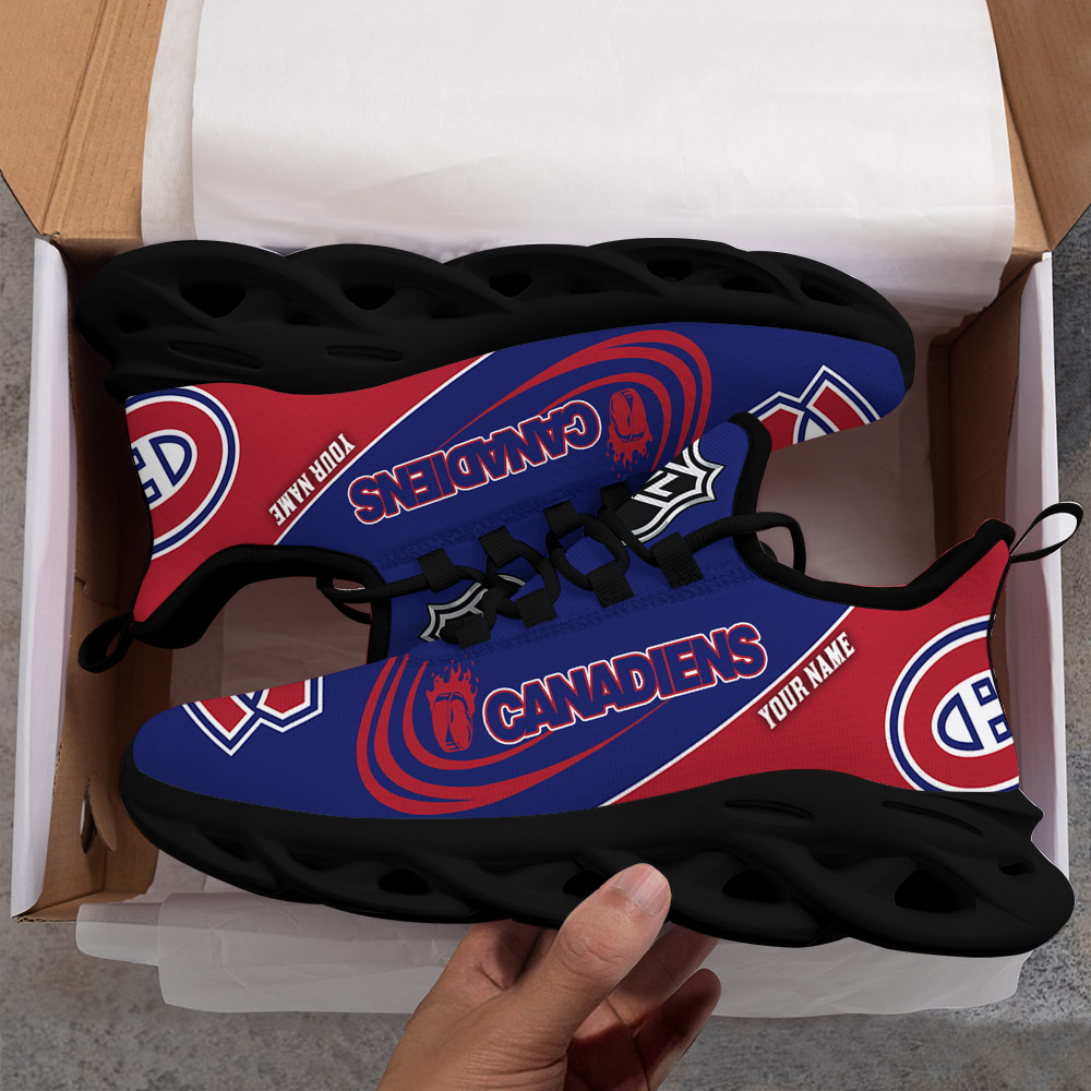 Custom Name Montreal Canadiens PERSONALIZED MAX SOUL SHOES DS006 - Famjoys Custom Name Montreal Canadiens PERSONALIZED MAX SOUL SHOES DS006 - Famjoys