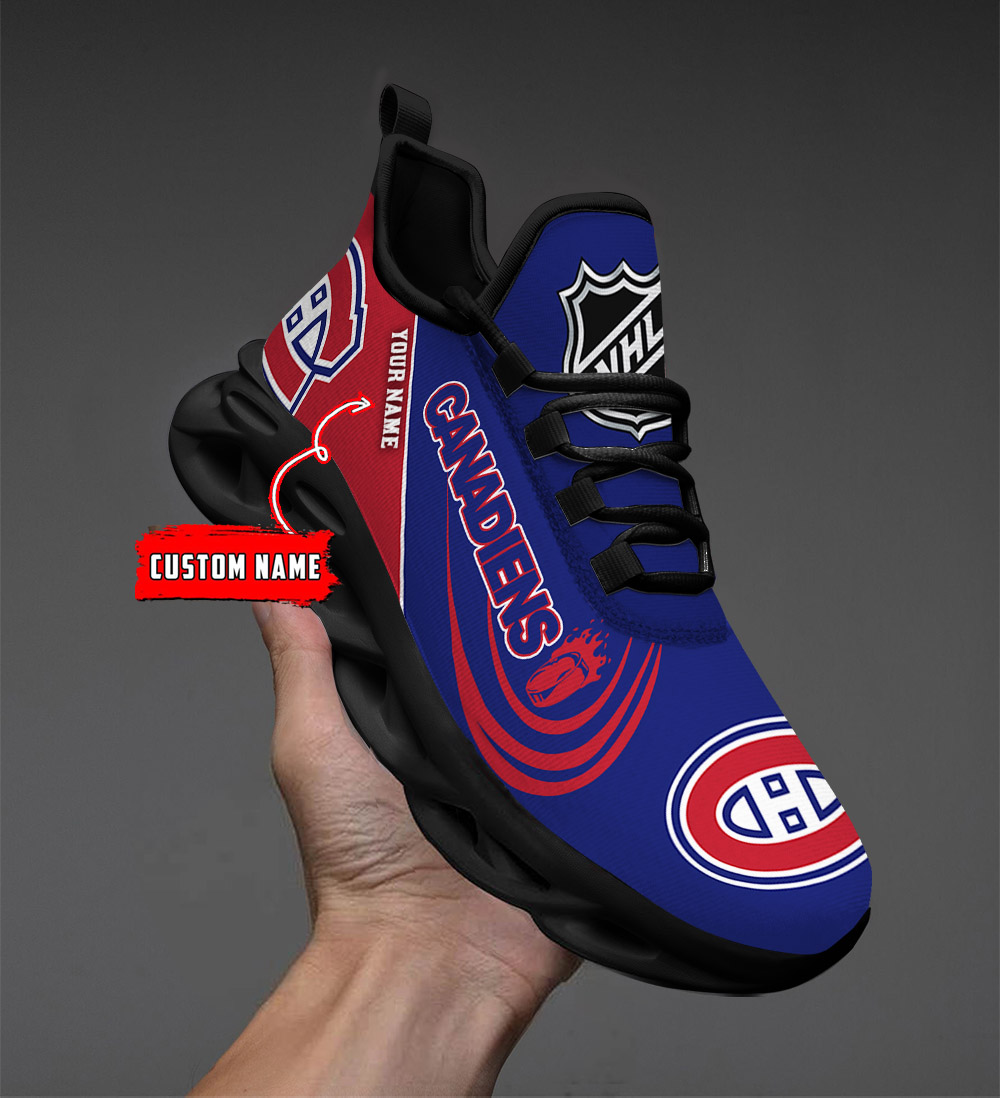 Custom Name Montreal Canadiens PERSONALIZED MAX SOUL SHOES DS006 - Famjoys Custom Name Montreal Canadiens PERSONALIZED MAX SOUL SHOES DS006 - Famjoys