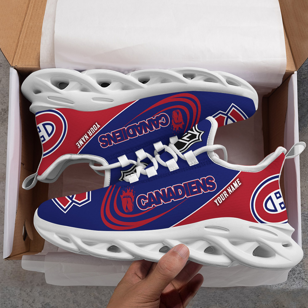 Custom Name Montreal Canadiens PERSONALIZED MAX SOUL SHOES DS006 - Famjoys Custom Name Montreal Canadiens PERSONALIZED MAX SOUL SHOES DS006 - Famjoys