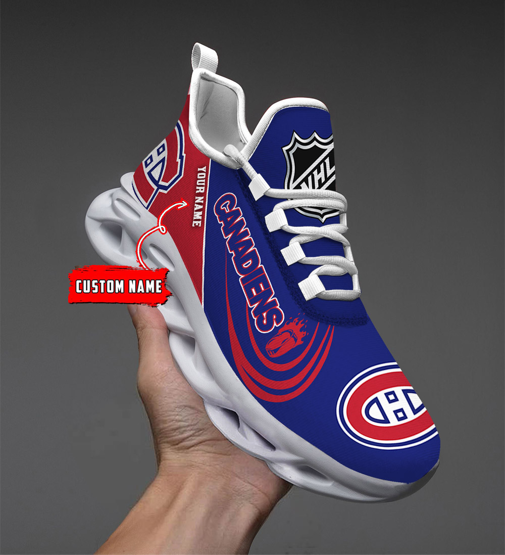 Custom Name Montreal Canadiens PERSONALIZED MAX SOUL SHOES DS006 - Famjoys Custom Name Montreal Canadiens PERSONALIZED MAX SOUL SHOES DS006 - Famjoys