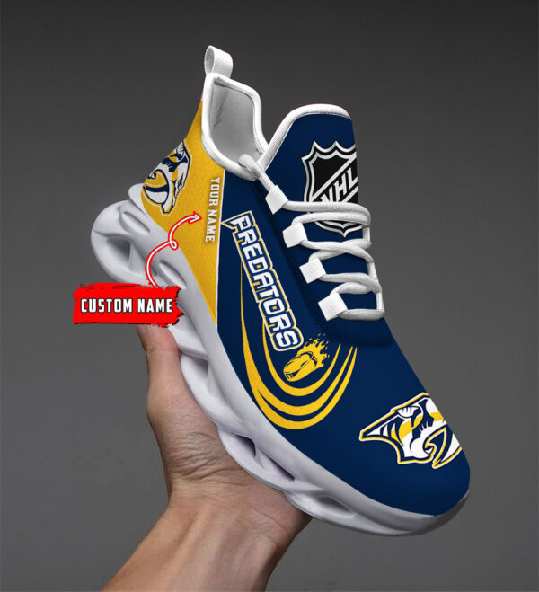 Custom Name Nashville Predators PERSONALIZED MAX SOUL SHOES DS006 - Famjoys Custom Name Nashville Predators PERSONALIZED MAX SOUL SHOES DS006 - Famjoys
