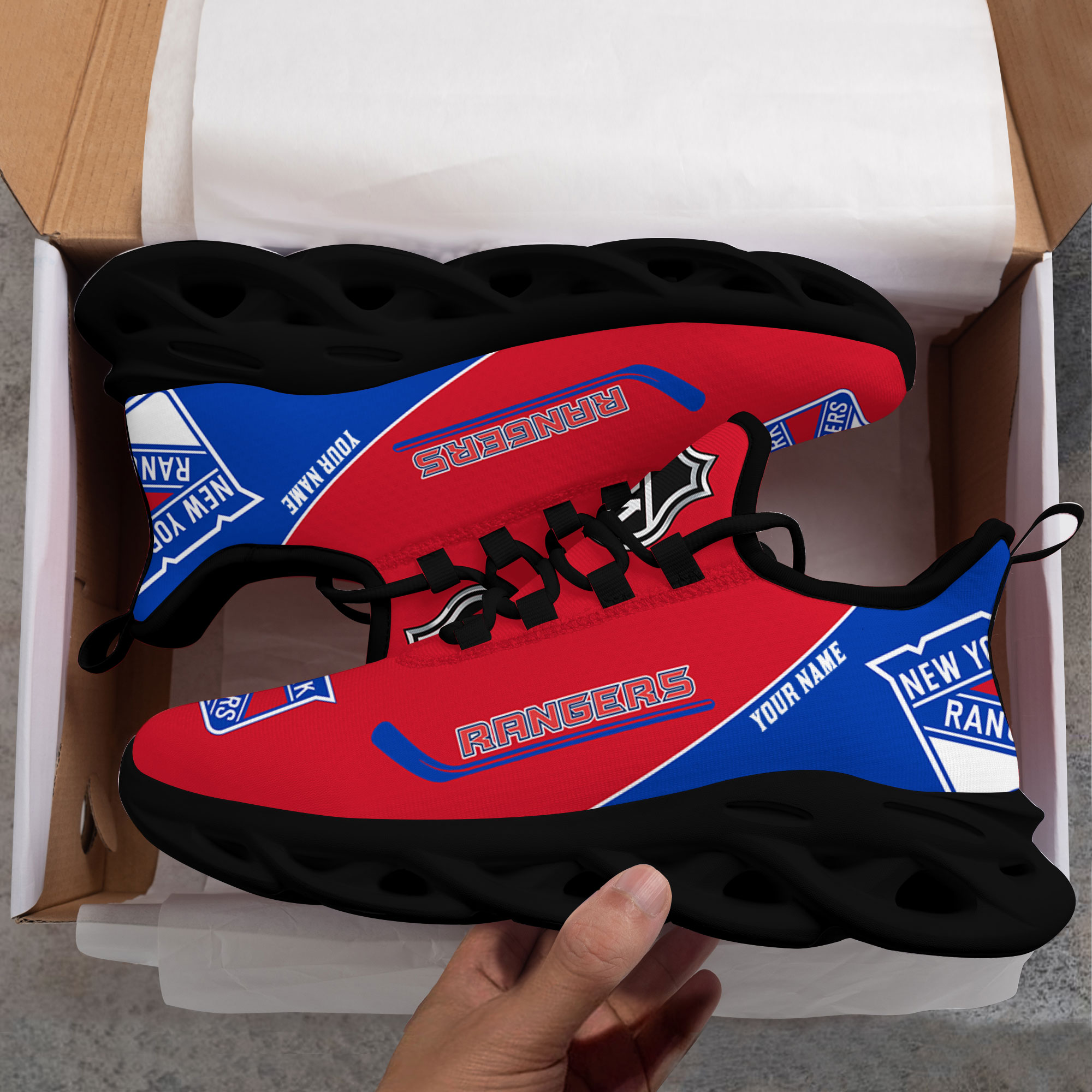 Custom Name New York Rangers PERSONALIZED MAX SOUL SHOES DS006 NEW 2022 M1 - Famjoys Custom Name New York Rangers PERSONALIZED MAX SOUL SHOES DS006 NEW 2022 M1 - Famjoys