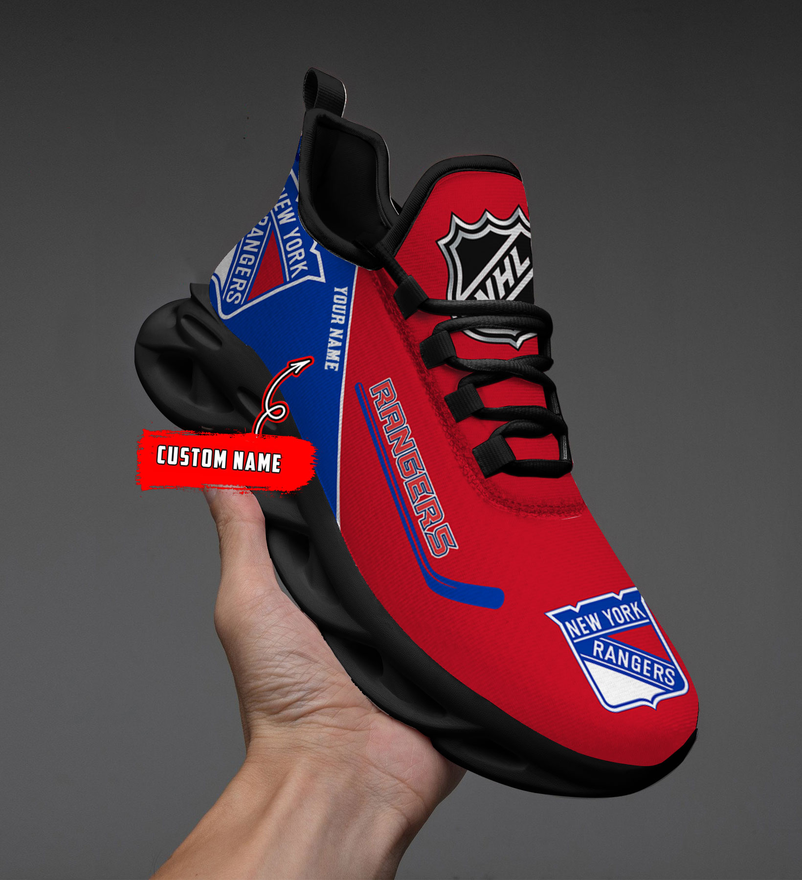 Custom Name New York Rangers PERSONALIZED MAX SOUL SHOES DS006 NEW 2022 M1 - Famjoys Custom Name New York Rangers PERSONALIZED MAX SOUL SHOES DS006 NEW 2022 M1 - Famjoys