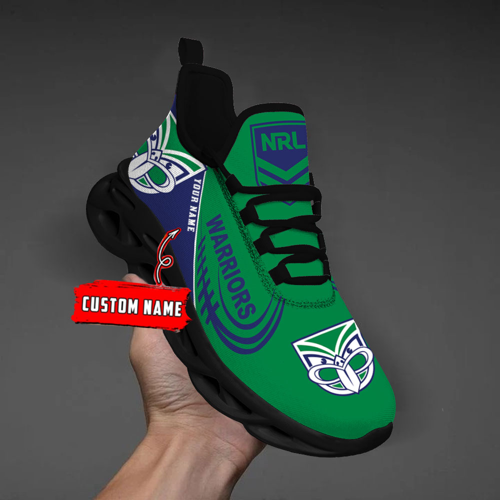 Custom Name New Zealand Warriors PERSONALIZED MAX SOUL SHOES DS006 - Famjoys Custom Name New Zealand Warriors PERSONALIZED MAX SOUL SHOES DS006 - Famjoys