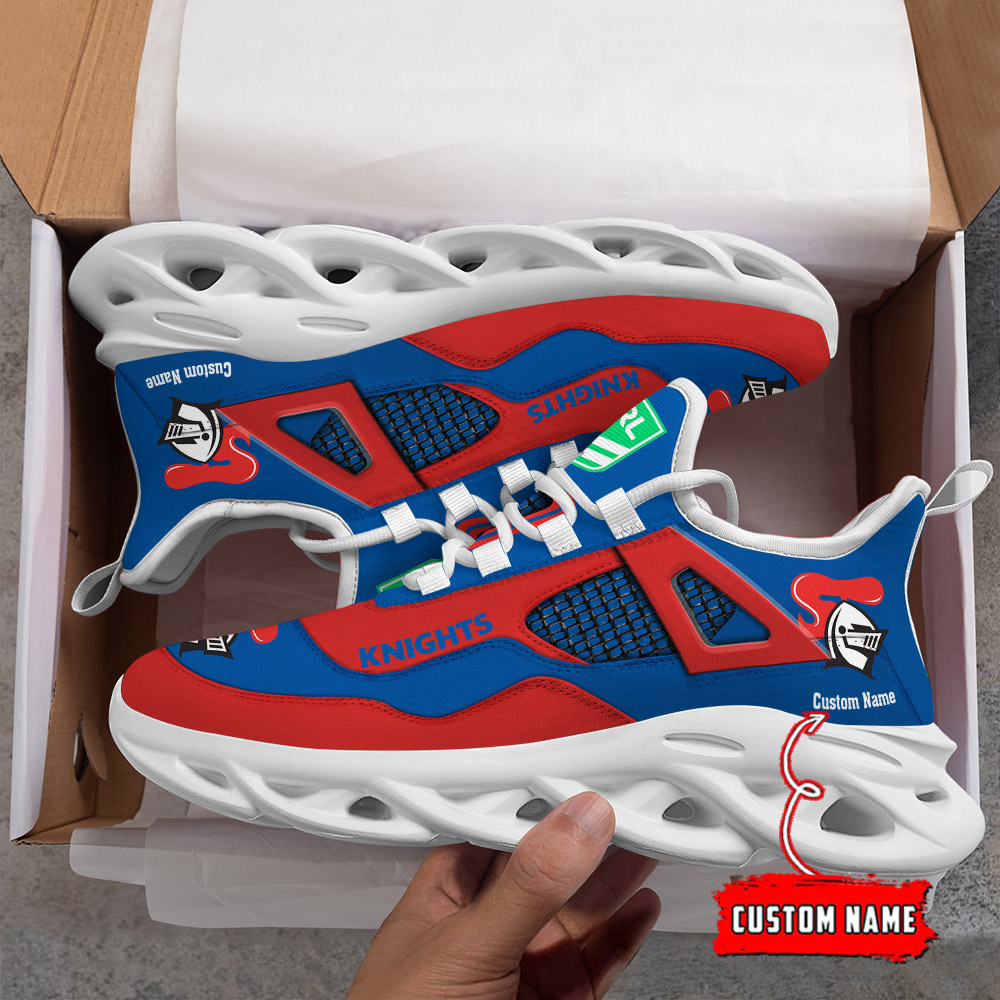 Custom Name Newcastle Knights NRL MAX SOUL SHOES DS001 - Famjoys Custom Name Newcastle Knights NRL MAX SOUL SHOES DS001 - Famjoys