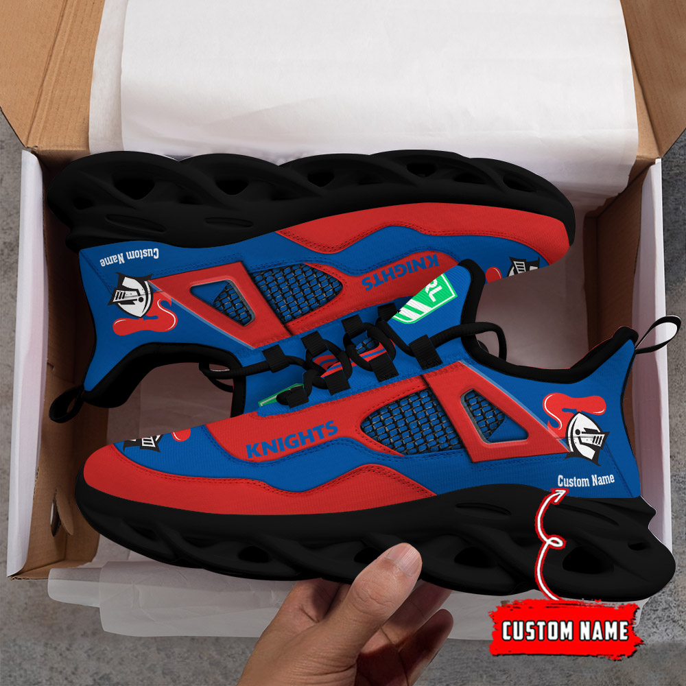 Custom Name Newcastle Knights NRL MAX SOUL SHOES DS001 - Famjoys Custom Name Newcastle Knights NRL MAX SOUL SHOES DS001 - Famjoys