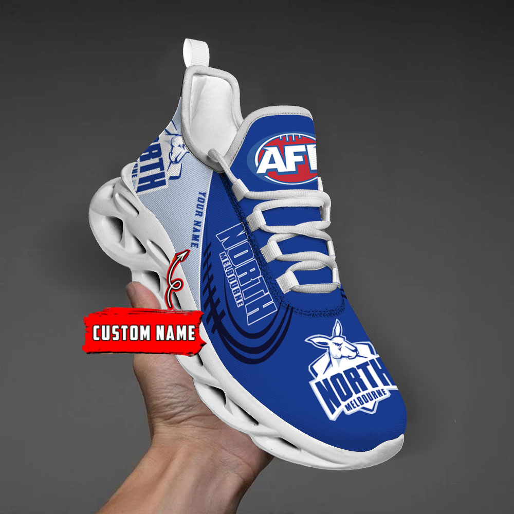 Custom Name North Melbourne Kangaroos PERSONALIZED MAX SOUL SHOES DS006 - Famjoys Custom Name North Melbourne Kangaroos PERSONALIZED MAX SOUL SHOES DS006 - Famjoys