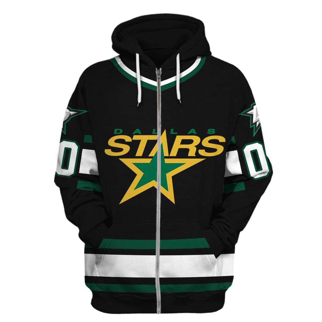 Custom Name Number Reverse Retro Dallas Stars Shirt Hoodie 3D - Famjoys Custom Name Number Reverse Retro Dallas Stars Shirt Hoodie 3D - Famjoys
