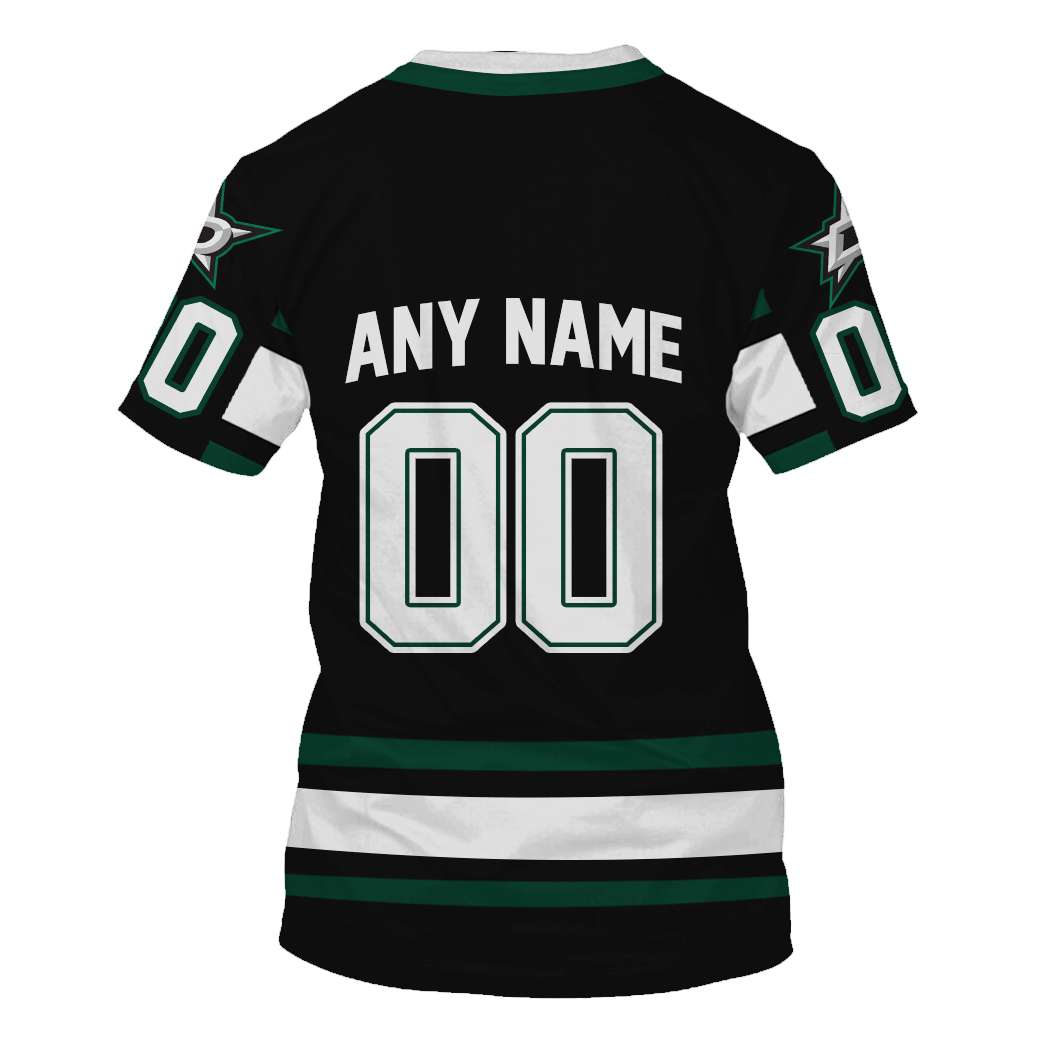 Custom Name Number Reverse Retro Dallas Stars Shirt Hoodie 3D - Famjoys Custom Name Number Reverse Retro Dallas Stars Shirt Hoodie 3D - Famjoys
