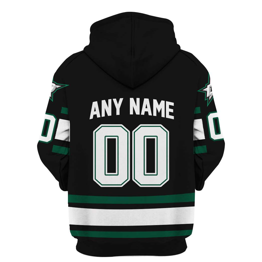 Custom Name Number Reverse Retro Dallas Stars Shirt Hoodie 3D - Famjoys Custom Name Number Reverse Retro Dallas Stars Shirt Hoodie 3D - Famjoys