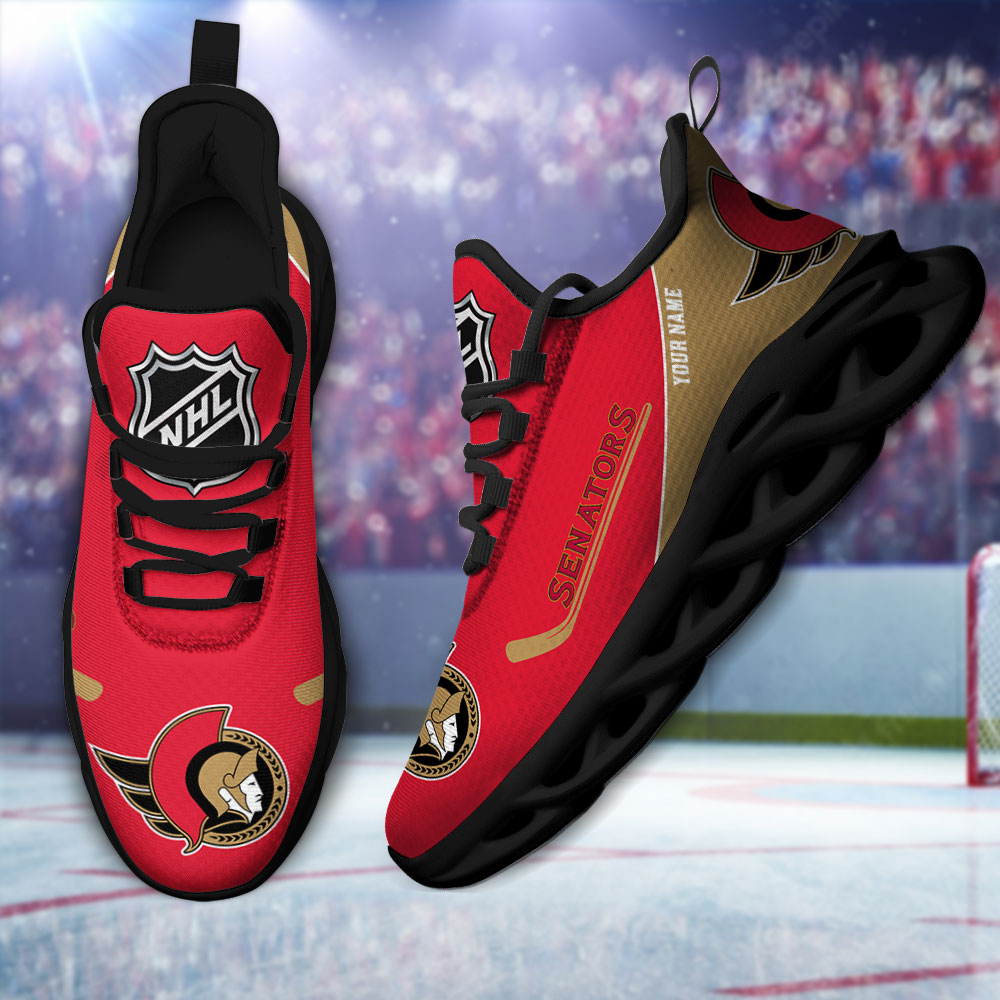Custom Name Ottawa Senators PERSONALIZED MAX SOUL SHOES DS006 NEW 2022 M1 - Famjoys Custom Name Ottawa Senators PERSONALIZED MAX SOUL SHOES DS006 NEW 2022 M1 - Famjoys