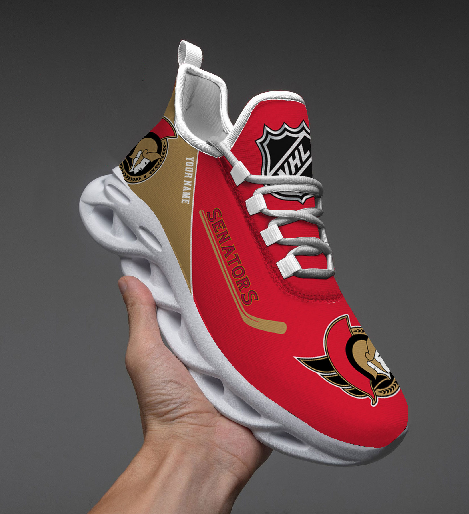 Custom Name Ottawa Senators PERSONALIZED MAX SOUL SHOES DS006 NEW 2022 M1 - Famjoys Custom Name Ottawa Senators PERSONALIZED MAX SOUL SHOES DS006 NEW 2022 M1 - Famjoys