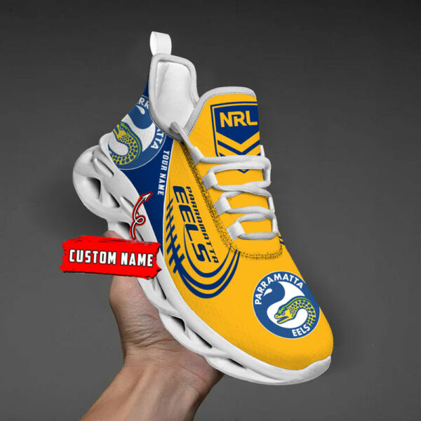 Custom Name Parramatta Eels PERSONALIZED MAX SOUL SHOES DS006 - Famjoys Custom Name Parramatta Eels PERSONALIZED MAX SOUL SHOES DS006 - Famjoys