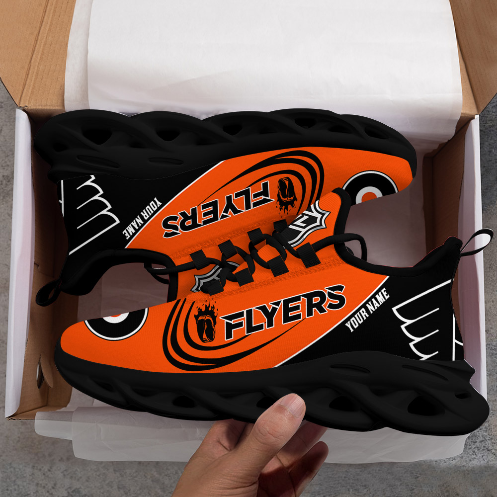 Custom Name Philadelphia Flyers PERSONALIZED MAX SOUL SHOES DS006 - Famjoys Custom Name Philadelphia Flyers PERSONALIZED MAX SOUL SHOES DS006 - Famjoys