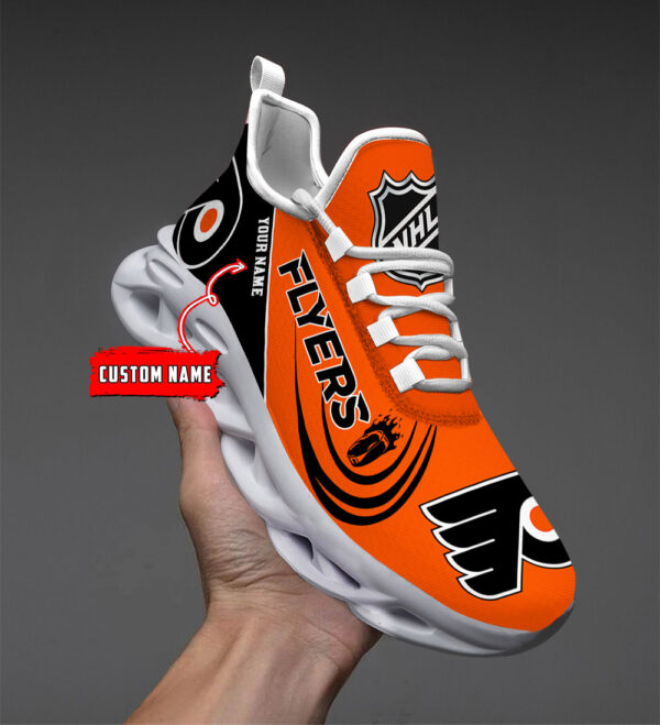 Custom Name Philadelphia Flyers PERSONALIZED MAX SOUL SHOES DS006 - Famjoys Custom Name Philadelphia Flyers PERSONALIZED MAX SOUL SHOES DS006 - Famjoys