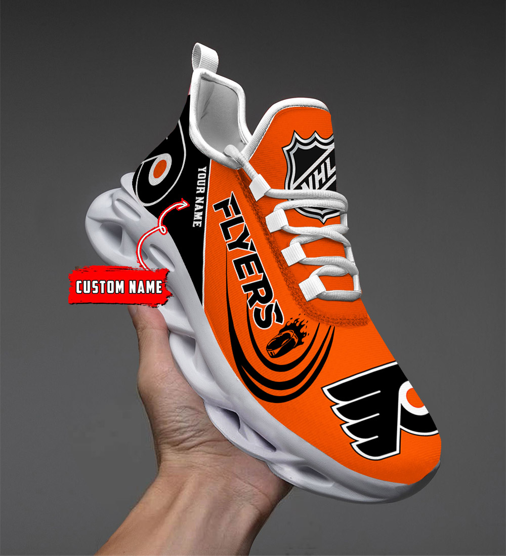 Custom Name Philadelphia Flyers PERSONALIZED MAX SOUL SHOES DS006 - Famjoys Custom Name Philadelphia Flyers PERSONALIZED MAX SOUL SHOES DS006 - Famjoys
