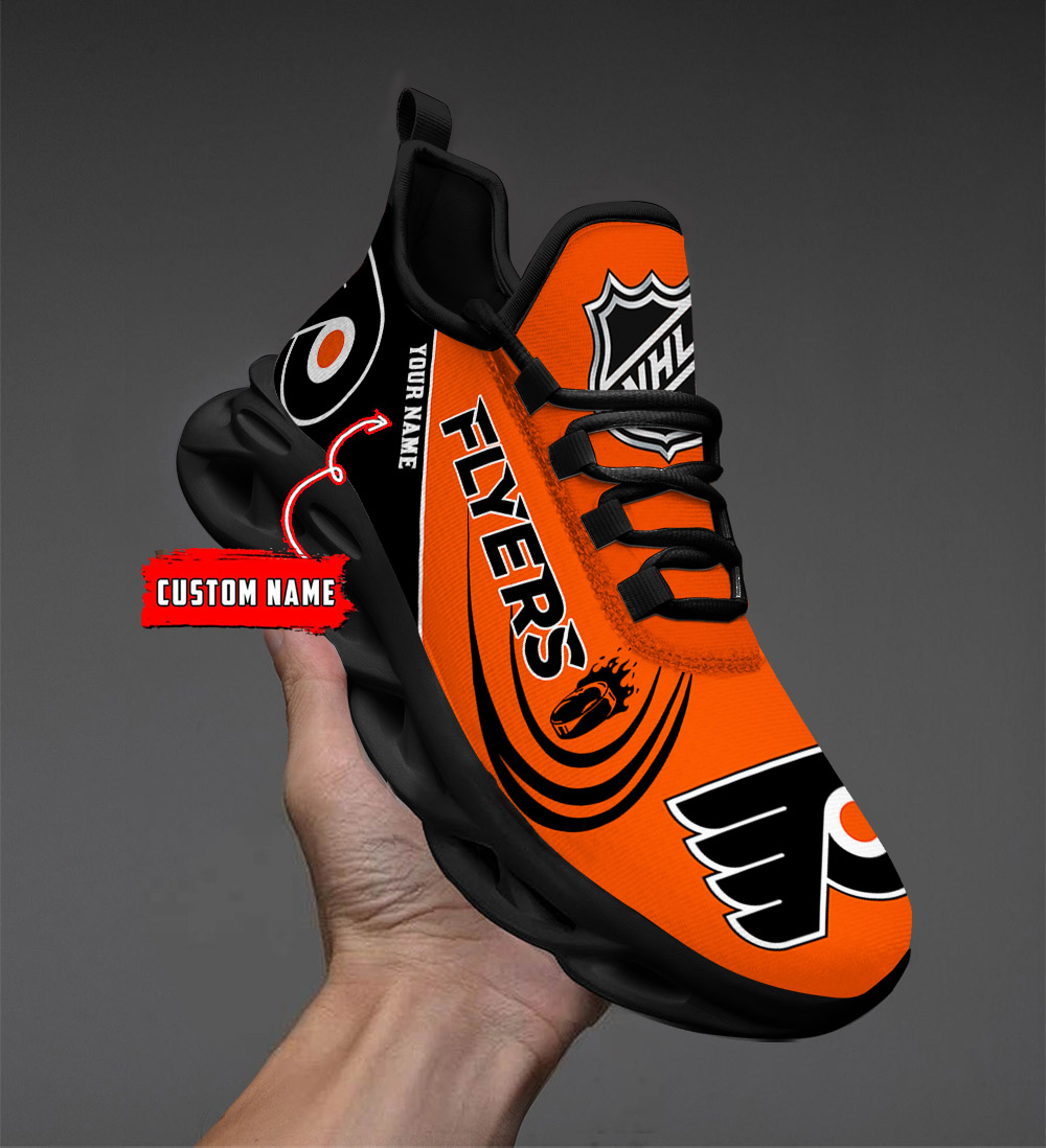 Custom Name Philadelphia Flyers PERSONALIZED MAX SOUL SHOES DS006 - Famjoys Custom Name Philadelphia Flyers PERSONALIZED MAX SOUL SHOES DS006 - Famjoys