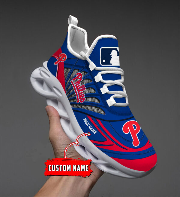 Custom Name Philadelphia Phillies PERSONALIZED MAX SOUL SHOES DS005 - Famjoys Custom Name Philadelphia Phillies PERSONALIZED MAX SOUL SHOES DS005 - Famjoys