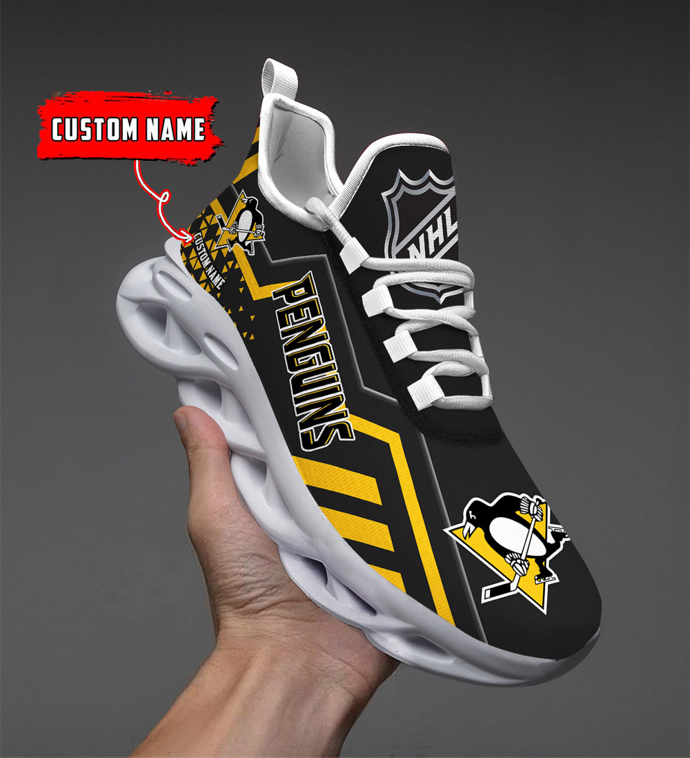 Custom Name Pittsburgh Penguins PERSONALIZED MAX SOUL SHOES DS001 NEW 2022 - Famjoys Custom Name Pittsburgh Penguins PERSONALIZED MAX SOUL SHOES DS001 NEW 2022 - Famjoys