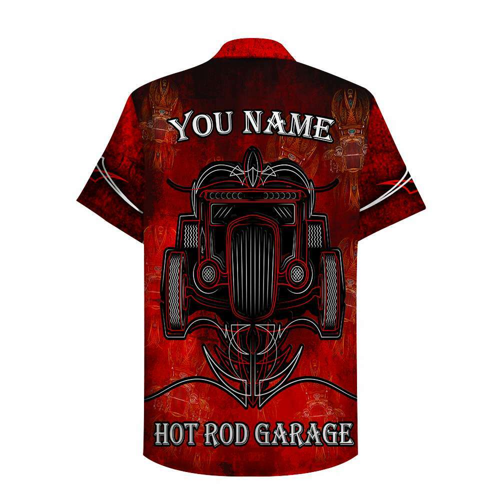 Custom Name Rod Garage Hawaiian Shirt - Famjoys Custom Name Rod Garage Hawaiian Shirt - Famjoys