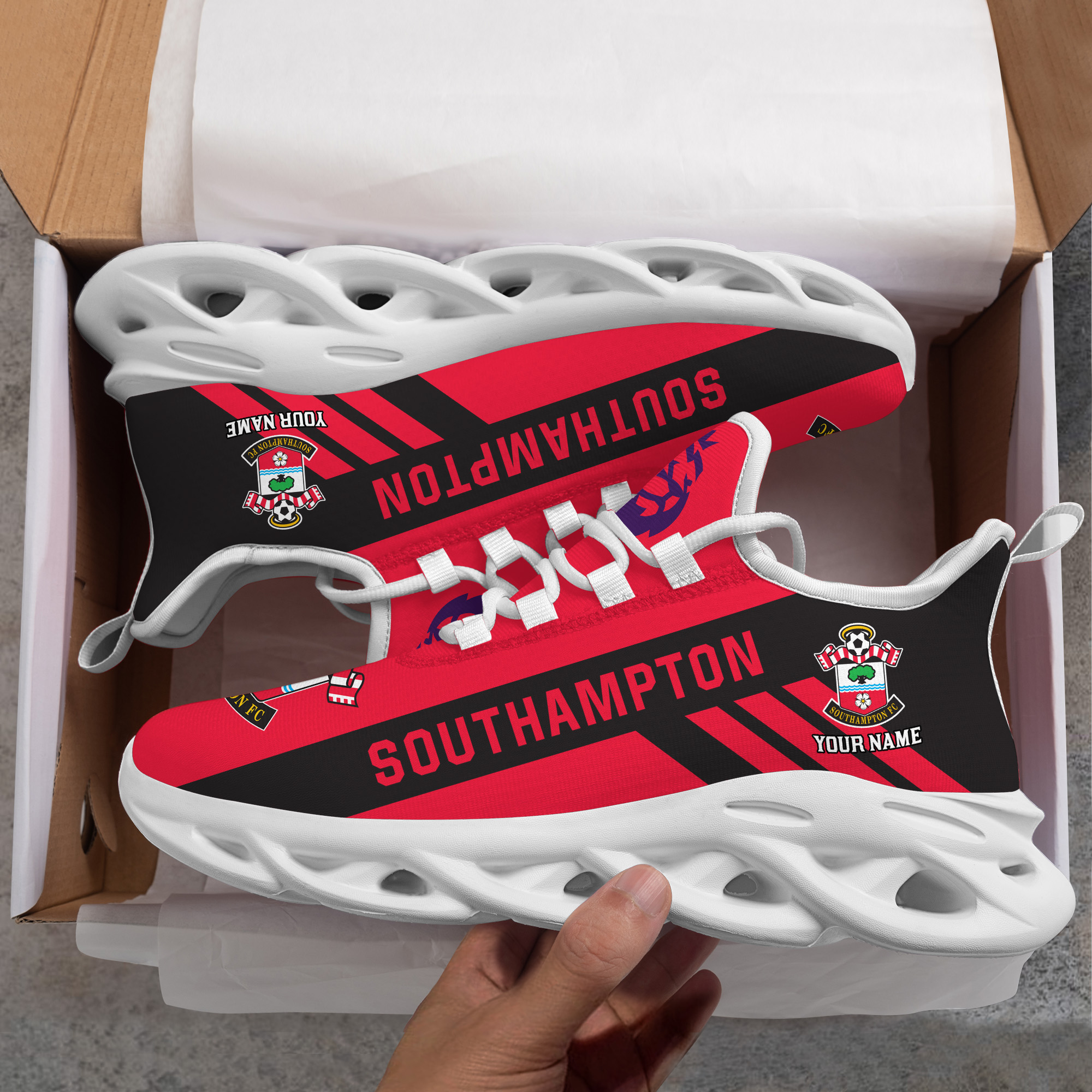 Custom Name Southampton PERSONALIZED MAX SOUL SHOES DS006 EPL - Famjoys Custom Name Southampton PERSONALIZED MAX SOUL SHOES DS006 EPL - Famjoys