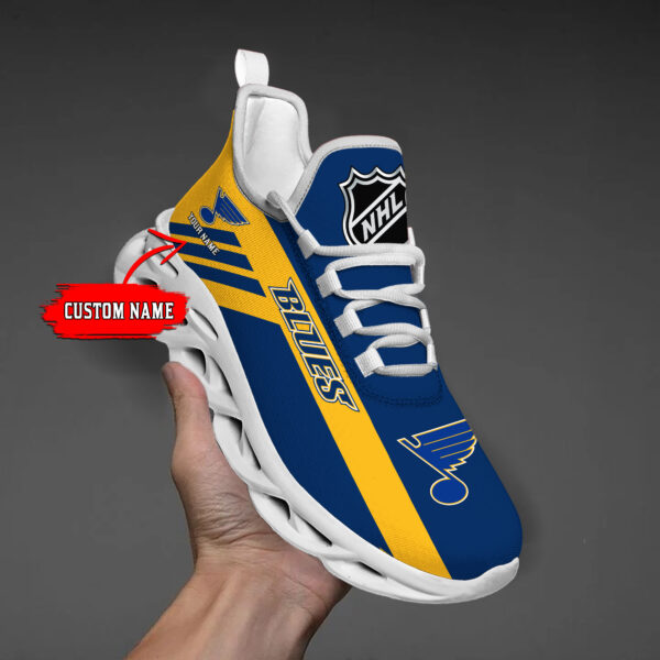 Custom Name St. Louis Blues PERSONALIZED MAX SOUL SHOES DS004 - Famjoys Custom Name St. Louis Blues PERSONALIZED MAX SOUL SHOES DS004 - Famjoys