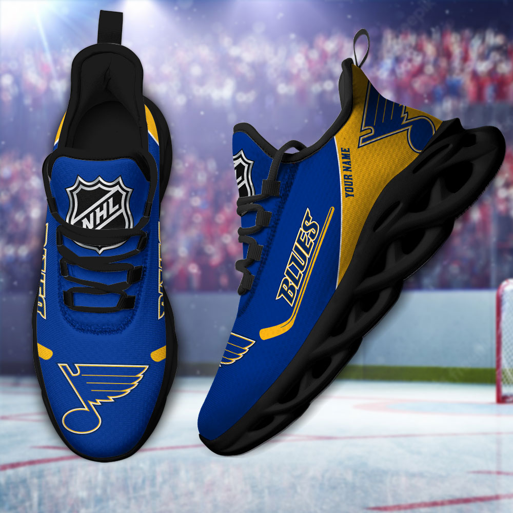 Custom Name St. Louis Blues PERSONALIZED MAX SOUL SHOES DS006 NEW 2022 M1 - Famjoys Custom Name St. Louis Blues PERSONALIZED MAX SOUL SHOES DS006 NEW 2022 M1 - Famjoys