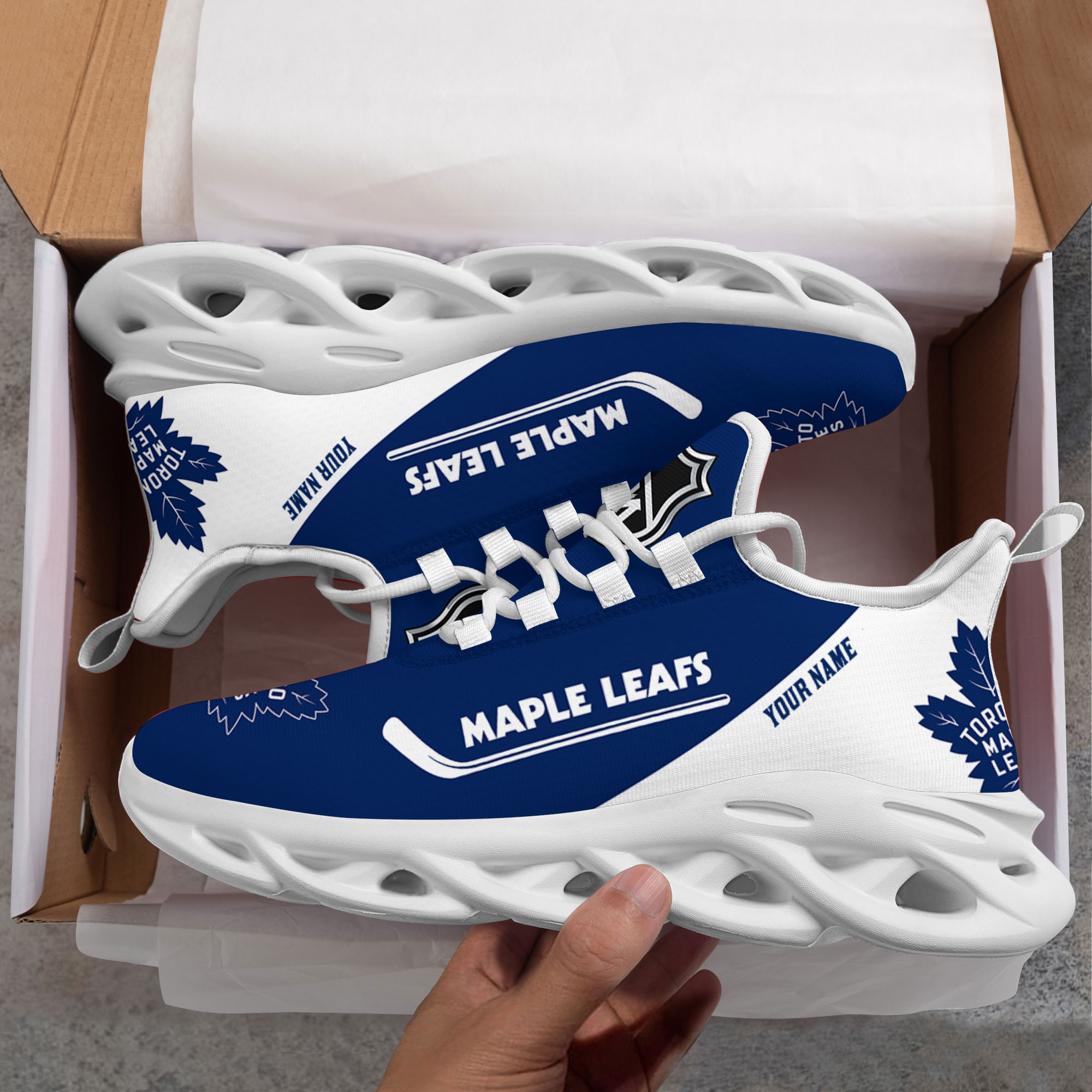 Custom Name Toronto Maple Leafs PERSONALIZED MAX SOUL SHOES DS006 NEW 2022 M1 - Famjoys Custom Name Toronto Maple Leafs PERSONALIZED MAX SOUL SHOES DS006 NEW 2022 M1 - Famjoys