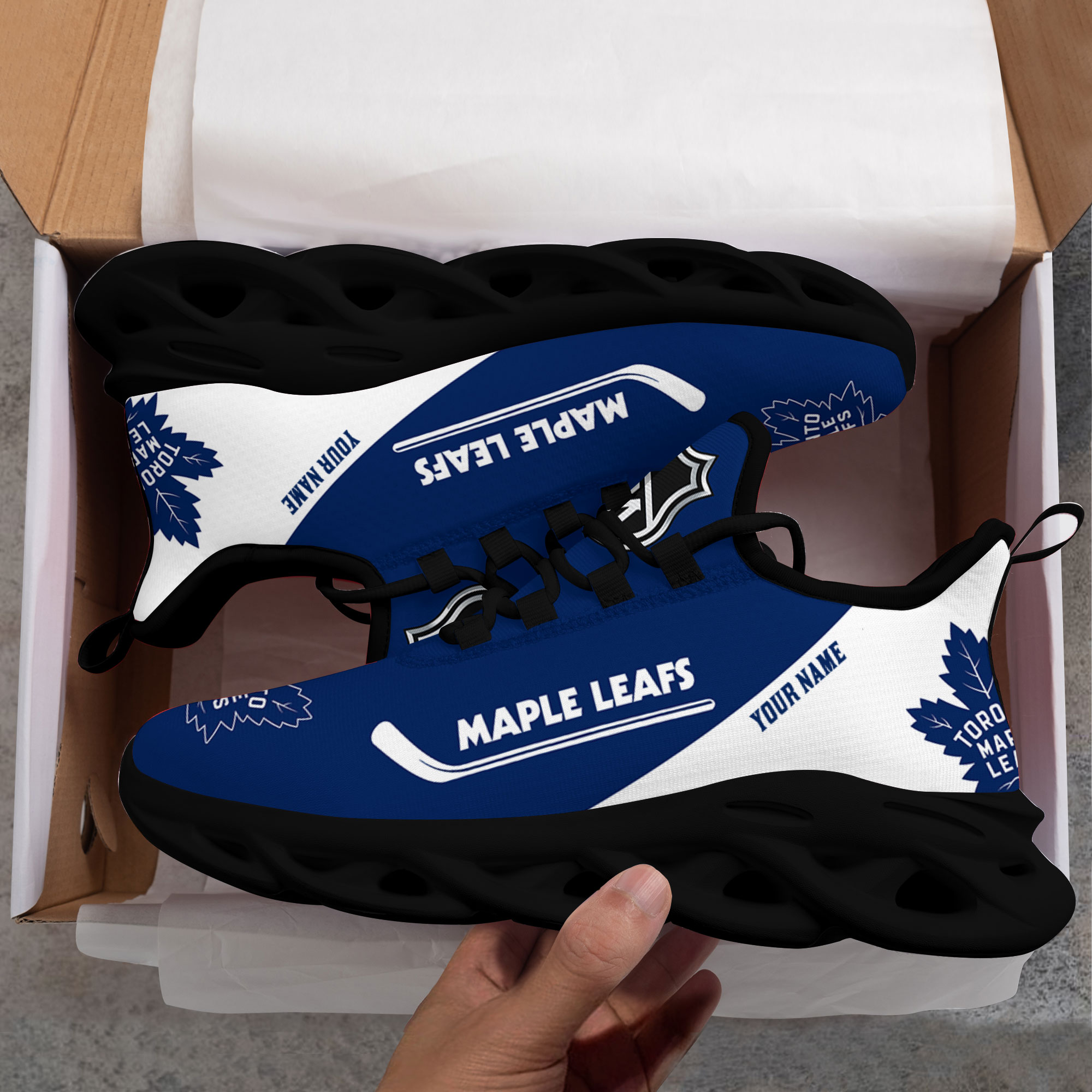 Custom Name Toronto Maple Leafs PERSONALIZED MAX SOUL SHOES DS006 NEW 2022 M1 - Famjoys Custom Name Toronto Maple Leafs PERSONALIZED MAX SOUL SHOES DS006 NEW 2022 M1 - Famjoys