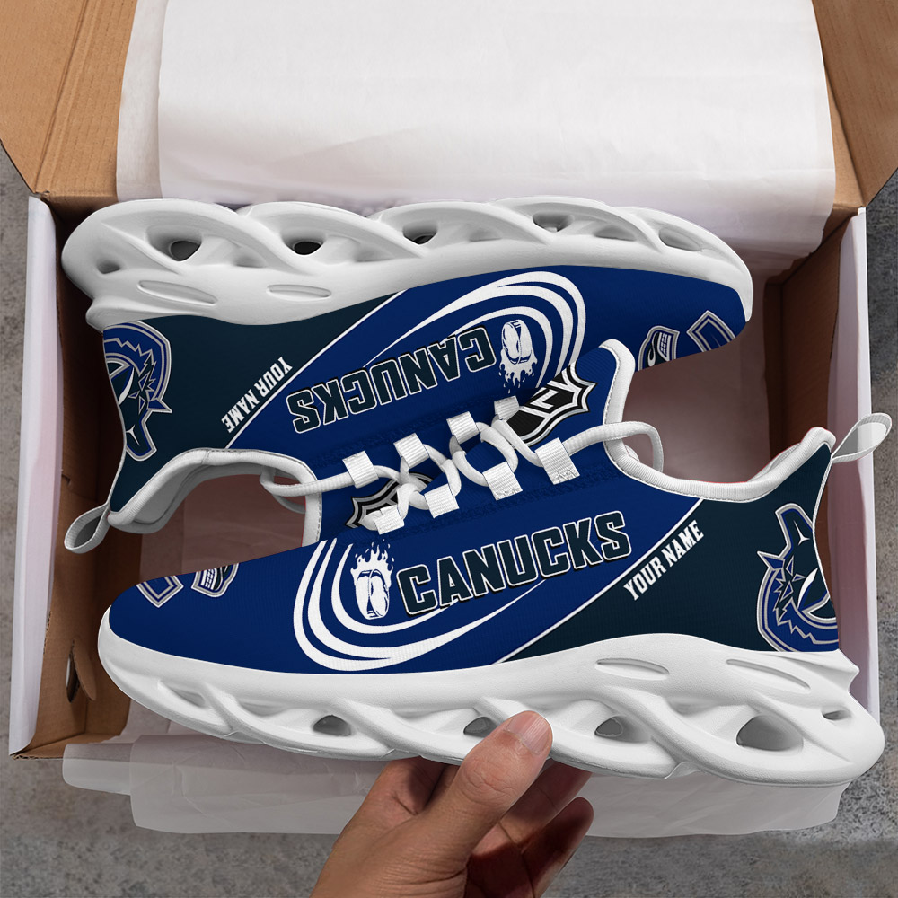 Custom Name Vancouver Canucks PERSONALIZED MAX SOUL SHOES DS006 - Famjoys Custom Name Vancouver Canucks PERSONALIZED MAX SOUL SHOES DS006 - Famjoys