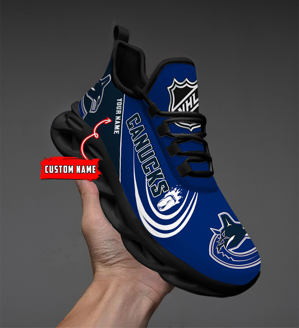 Custom Name Vancouver Canucks PERSONALIZED MAX SOUL SHOES DS006 - Famjoys Custom Name Vancouver Canucks PERSONALIZED MAX SOUL SHOES DS006 - Famjoys