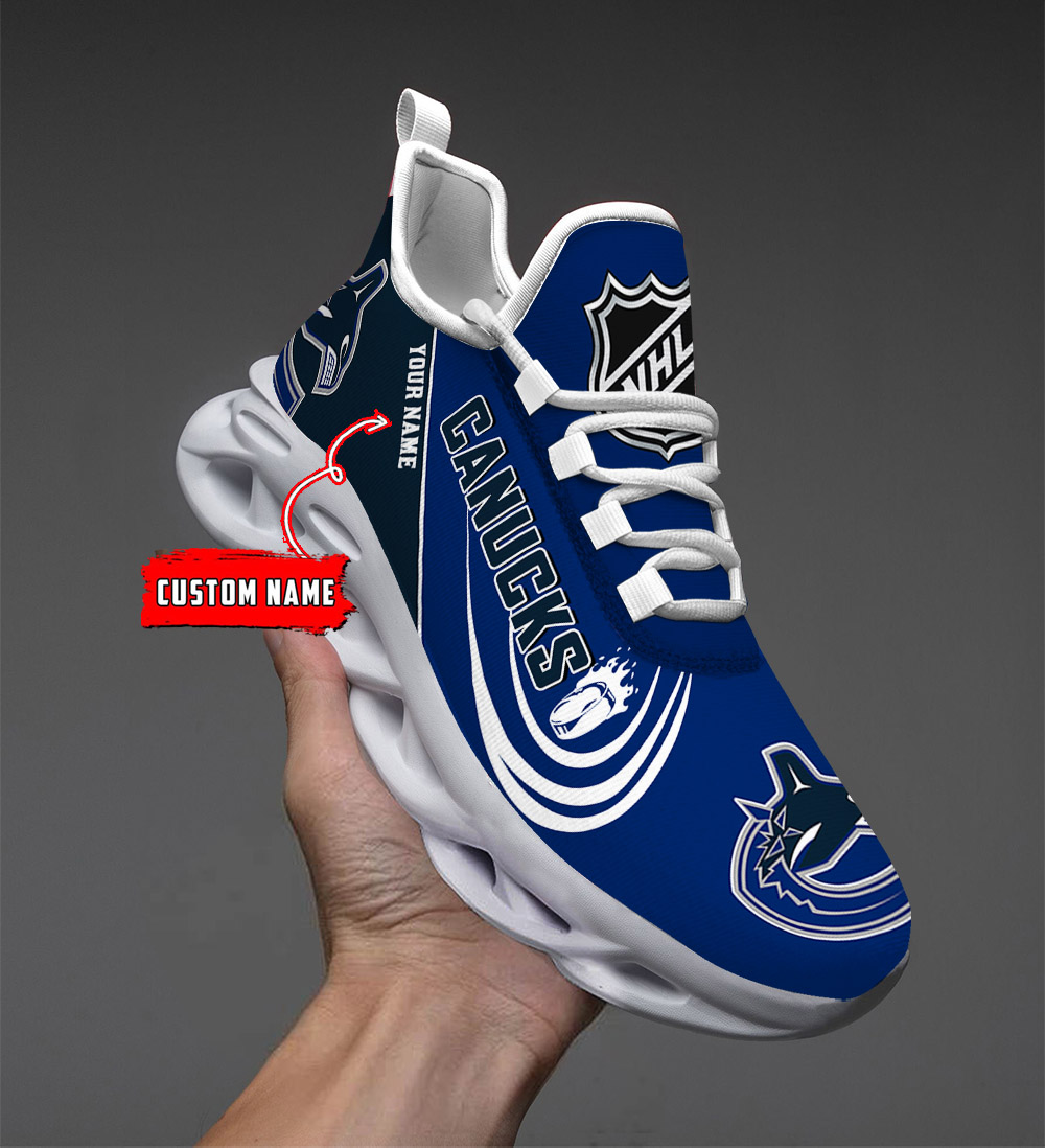Custom Name Vancouver Canucks PERSONALIZED MAX SOUL SHOES DS006 - Famjoys Custom Name Vancouver Canucks PERSONALIZED MAX SOUL SHOES DS006 - Famjoys