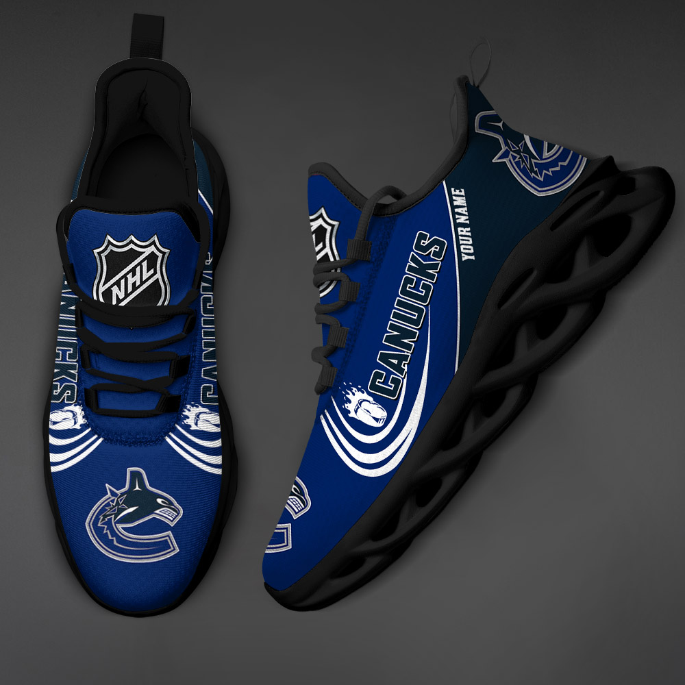 Custom Name Vancouver Canucks PERSONALIZED MAX SOUL SHOES DS006 - Famjoys Custom Name Vancouver Canucks PERSONALIZED MAX SOUL SHOES DS006 - Famjoys