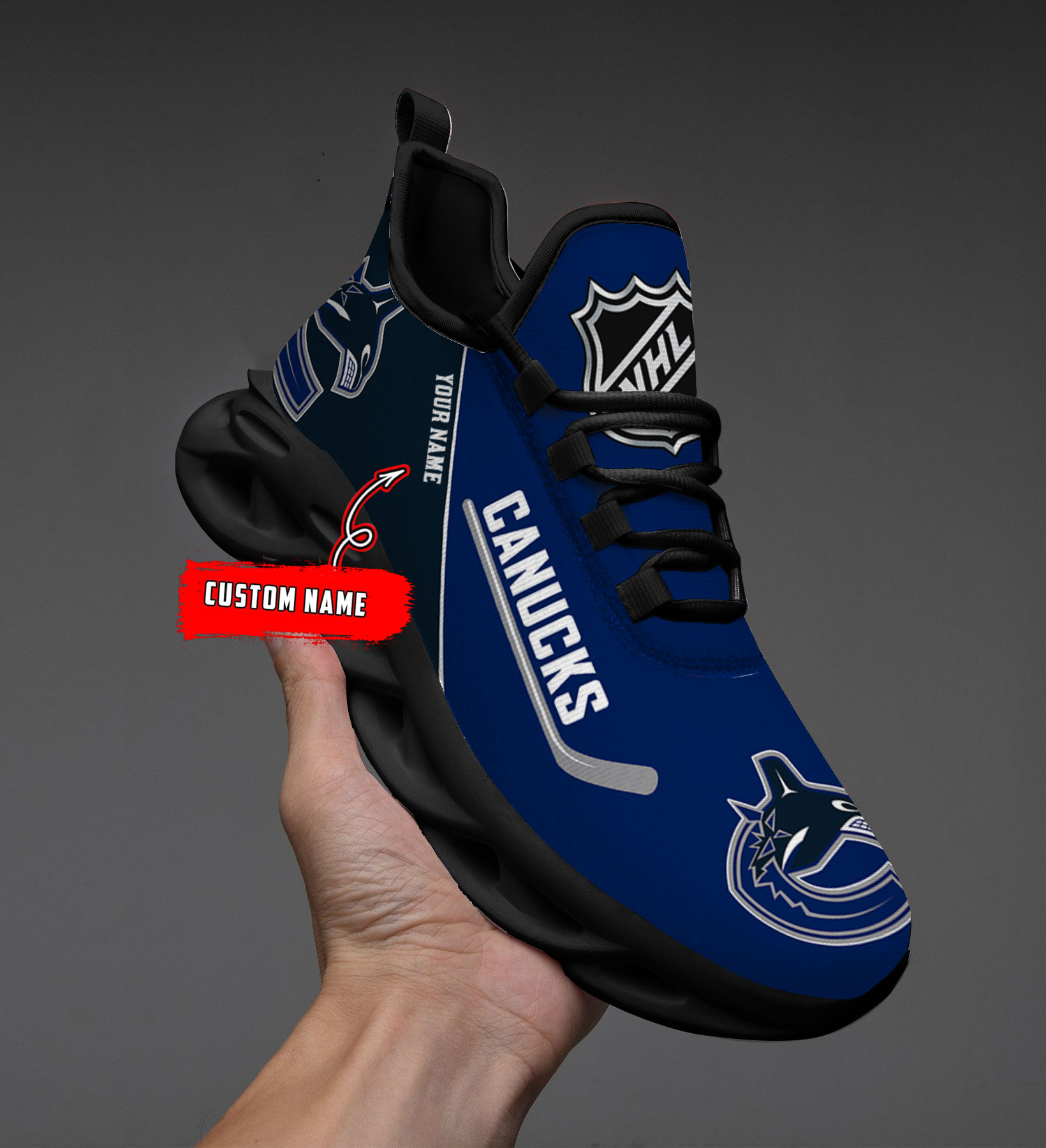 Custom Name Vancouver Canucks PERSONALIZED MAX SOUL SHOES DS006 NEW 2022 M1 - Famjoys Custom Name Vancouver Canucks PERSONALIZED MAX SOUL SHOES DS006 NEW 2022 M1 - Famjoys