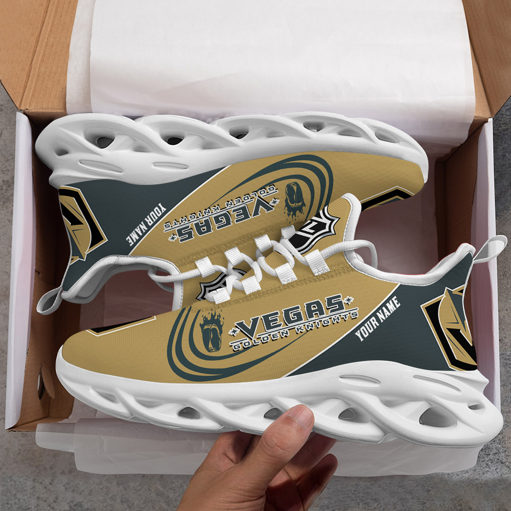 Custom Name Vegas Golden Knights PERSONALIZED MAX SOUL SHOES DS006 - Famjoys Custom Name Vegas Golden Knights PERSONALIZED MAX SOUL SHOES DS006 - Famjoys