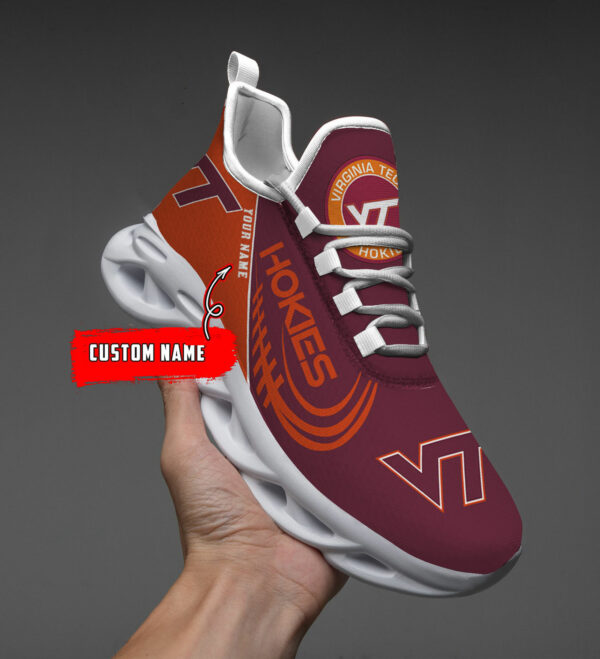 Custom Name Virginia Tech Hokies PERSONALIZED MAX SOUL SHOES DS006 - Famjoys Custom Name Virginia Tech Hokies PERSONALIZED MAX SOUL SHOES DS006 - Famjoys
