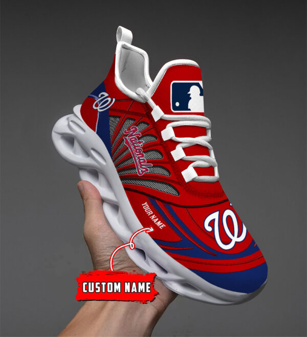 Custom Name Washington Nationals PERSONALIZED MAX SOUL SHOES DS005 - Famjoys Custom Name Washington Nationals PERSONALIZED MAX SOUL SHOES DS005 - Famjoys