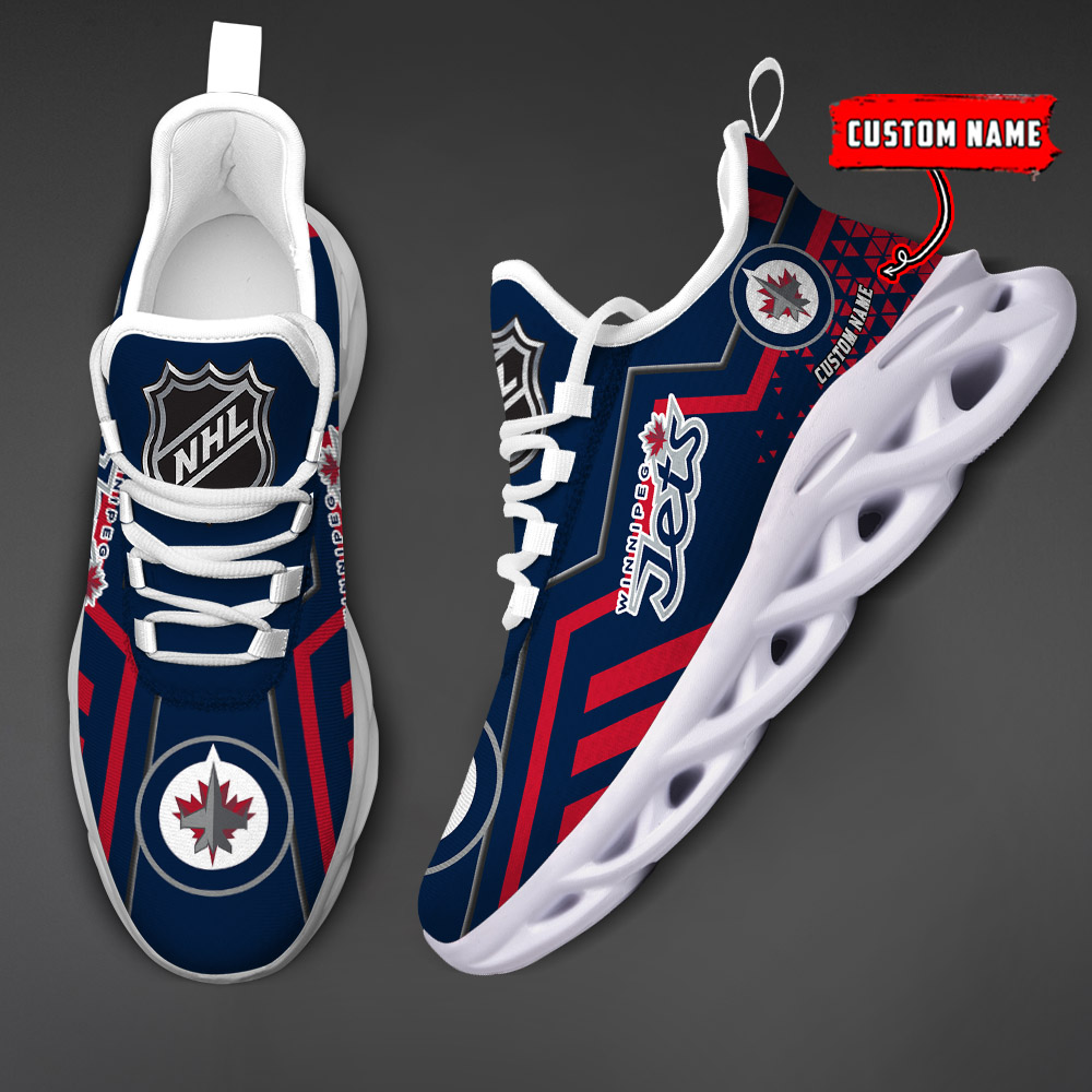 Custom Name Winnipeg Jets PERSONALIZED MAX SOUL SHOES DS001 NEW 2022 - Famjoys Custom Name Winnipeg Jets PERSONALIZED MAX SOUL SHOES DS001 NEW 2022 - Famjoys