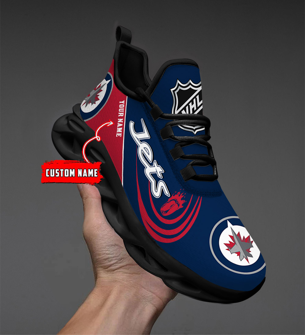 Custom Name Winnipeg Jets PERSONALIZED MAX SOUL SHOES DS006 - Famjoys Custom Name Winnipeg Jets PERSONALIZED MAX SOUL SHOES DS006 - Famjoys