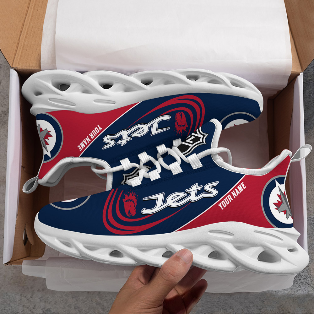 Custom Name Winnipeg Jets PERSONALIZED MAX SOUL SHOES DS006 - Famjoys Custom Name Winnipeg Jets PERSONALIZED MAX SOUL SHOES DS006 - Famjoys