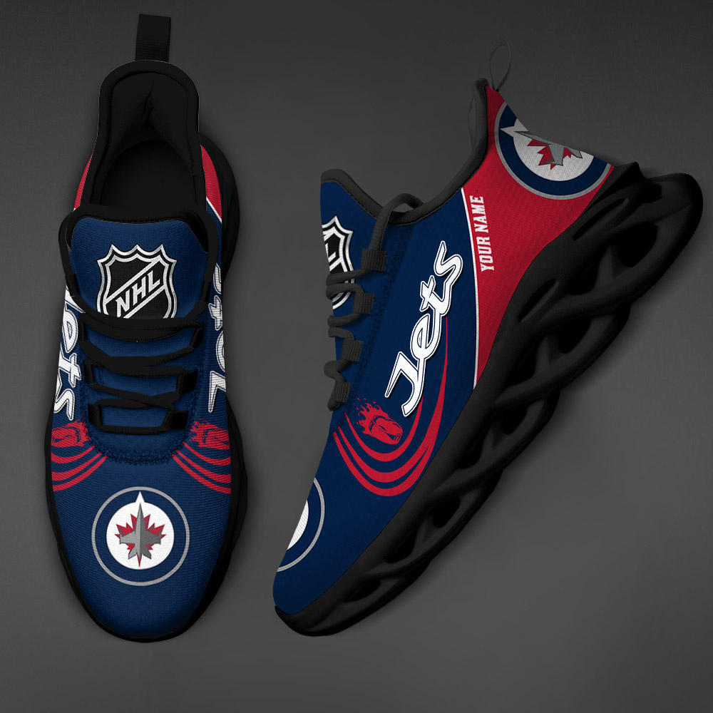 Custom Name Winnipeg Jets PERSONALIZED MAX SOUL SHOES DS006 - Famjoys Custom Name Winnipeg Jets PERSONALIZED MAX SOUL SHOES DS006 - Famjoys