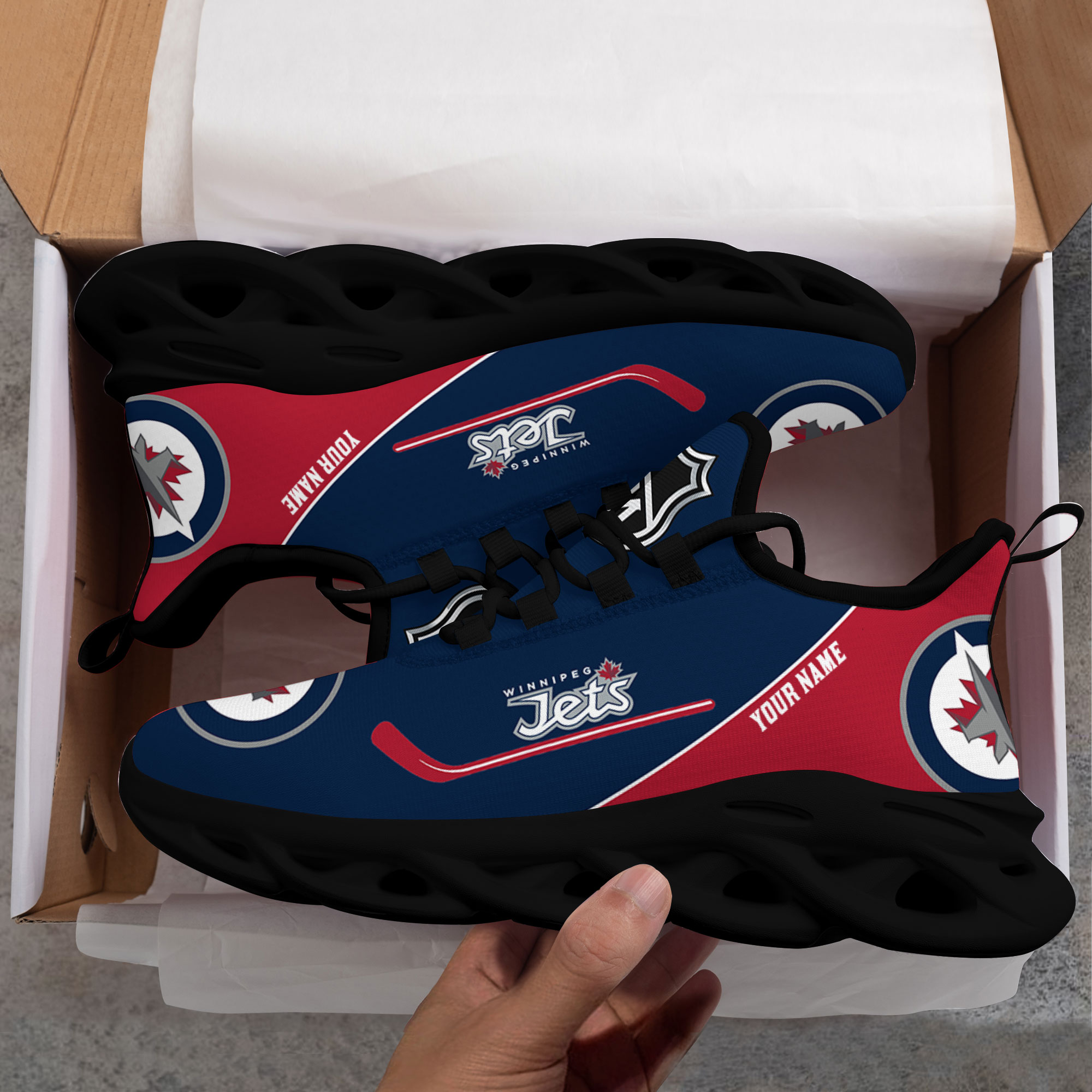 Custom Name Winnipeg Jets PERSONALIZED MAX SOUL SHOES DS006 NEW 2022 M1 - Famjoys Custom Name Winnipeg Jets PERSONALIZED MAX SOUL SHOES DS006 NEW 2022 M1 - Famjoys