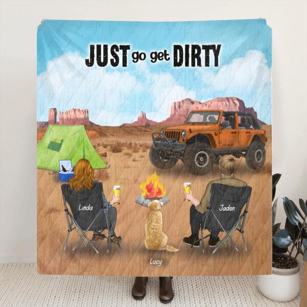 Custom Personalized Jeeping - Offroad Suvs Quilt/Fleece Blanket - Best Gift Idea For Jeep Lovers - Famjoys Custom Personalized Jeeping - Offroad Suvs Quilt/Fleece Blanket - Best Gift Idea For Jeep Lovers - Famjoys
