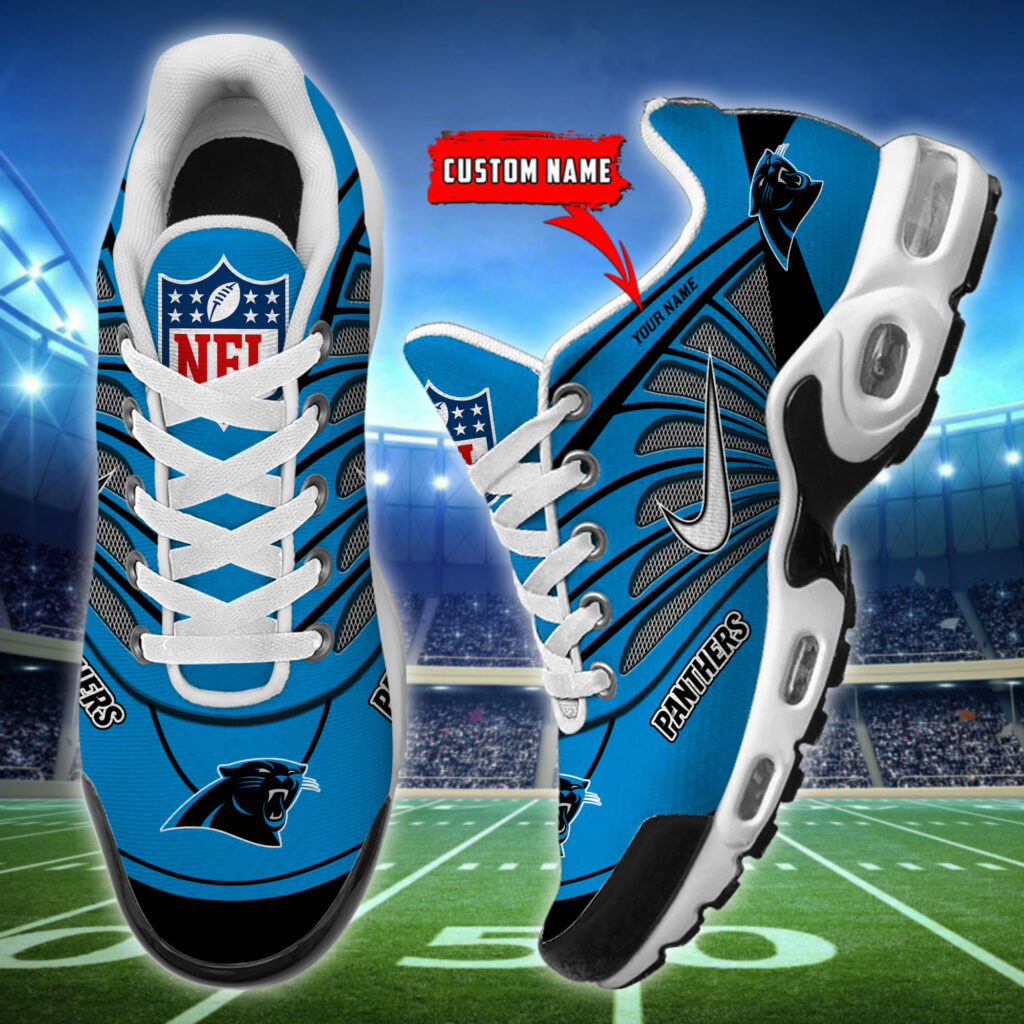 Customize Your Name with Carolina Panthers Ver 39 Sport Shoes - Famjoys Customize Your Name with Carolina Panthers Ver 39 Sport Shoes - Famjoys
