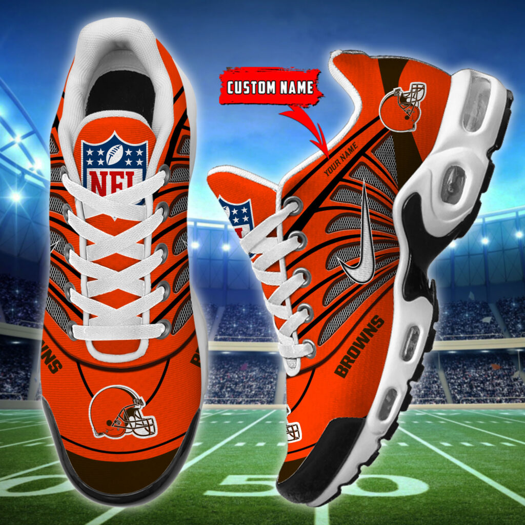Customize Your Name with Cleveland Browns Ver 39 Sport Shoes - Famjoys Customize Your Name with Cleveland Browns Ver 39 Sport Shoes - Famjoys