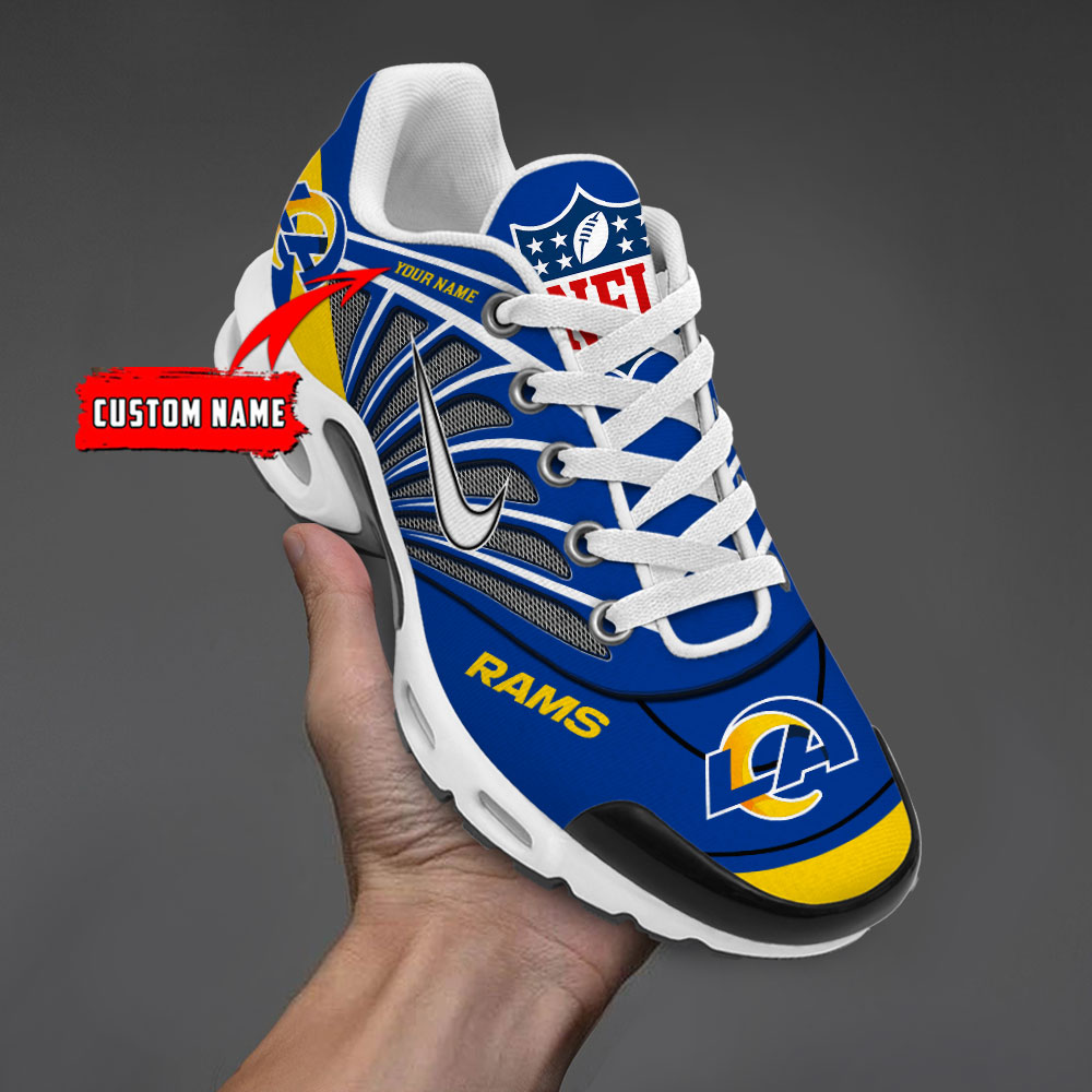 Customize Your Name with Los Angeles Rams Ver 39 Sport Shoes - Famjoys Customize Your Name with Los Angeles Rams Ver 39 Sport Shoes - Famjoys