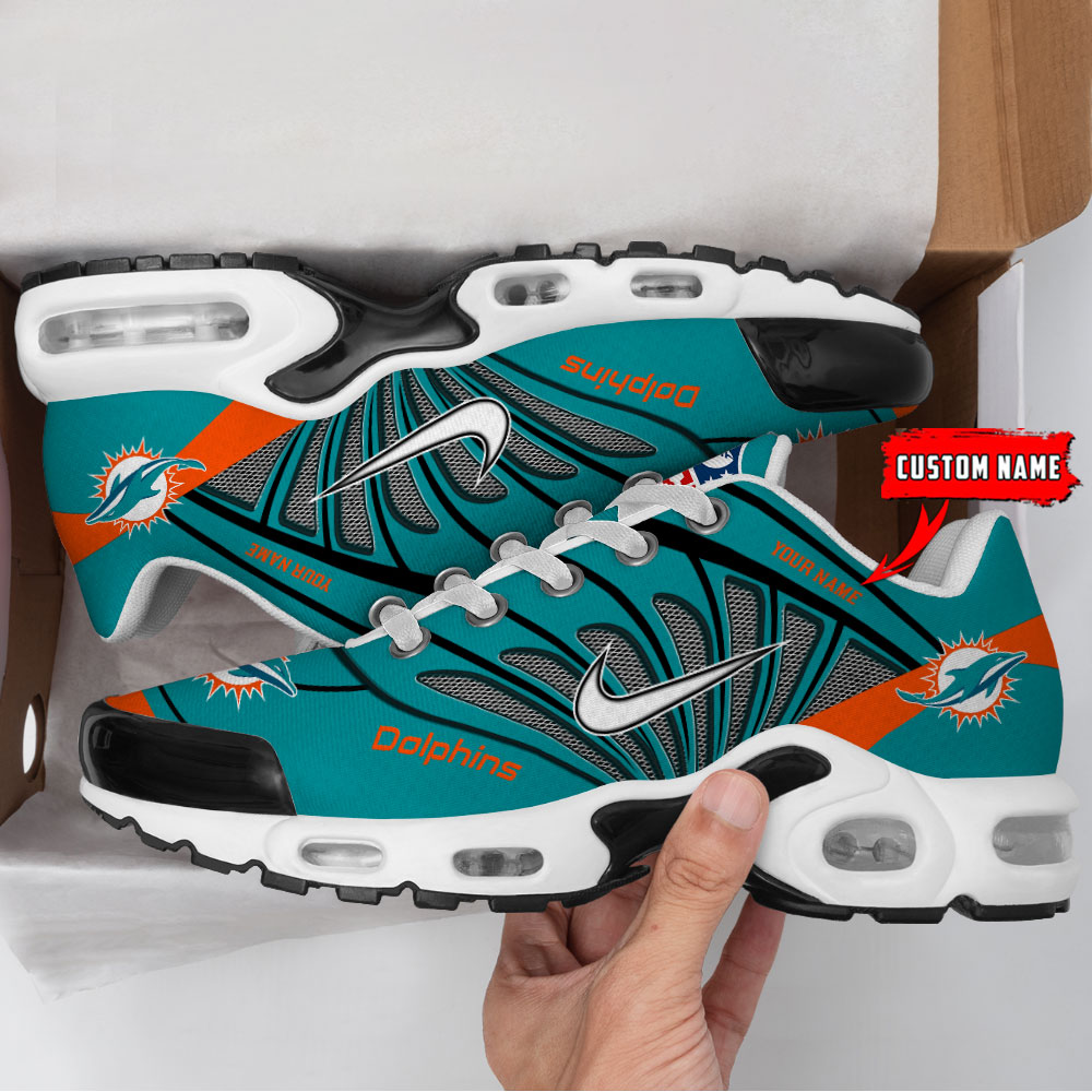 Customize Your Name with Miami Dolphins Ver 39 Sport Shoes - Famjoys Customize Your Name with Miami Dolphins Ver 39 Sport Shoes - Famjoys