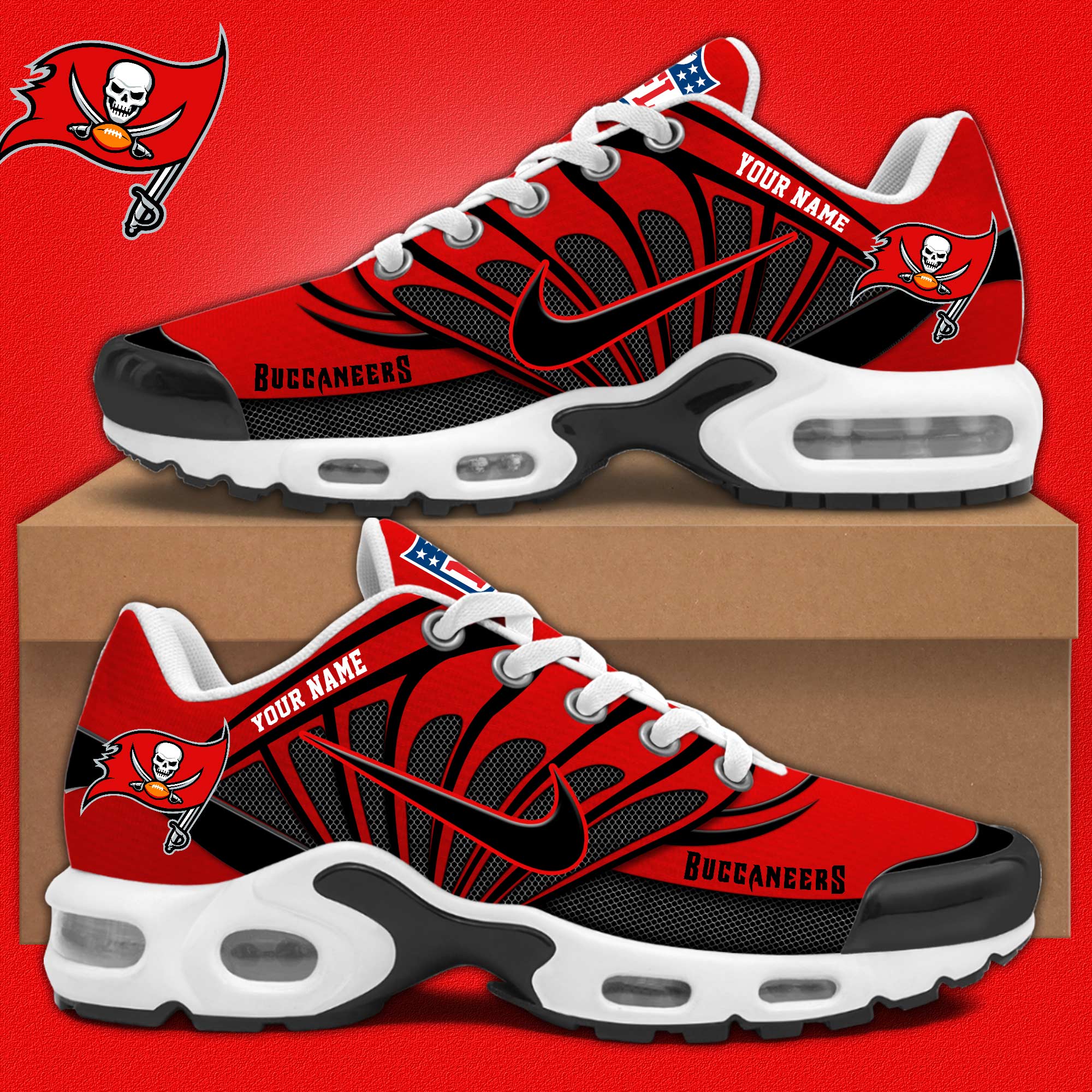 Customize Your Name With tampa bay buccaneers Ver 40 Sport Shoes - Famjoys Customize Your Name With tampa bay buccaneers Ver 40 Sport Shoes - Famjoys