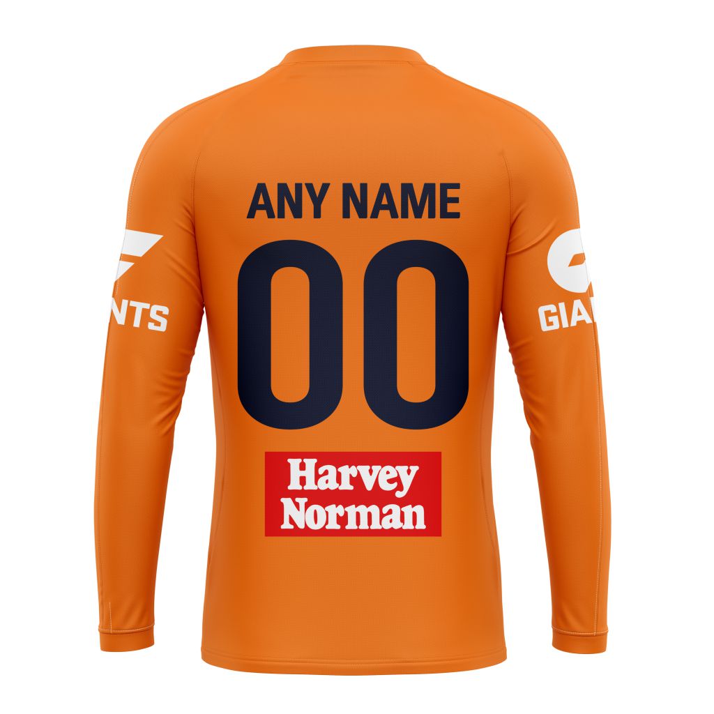 Customized AFL Greater Western Sydney Giants Away Kits Unisex Tshirt - Famjoys Customized AFL Greater Western Sydney Giants Away Kits Unisex Tshirt - Famjoys